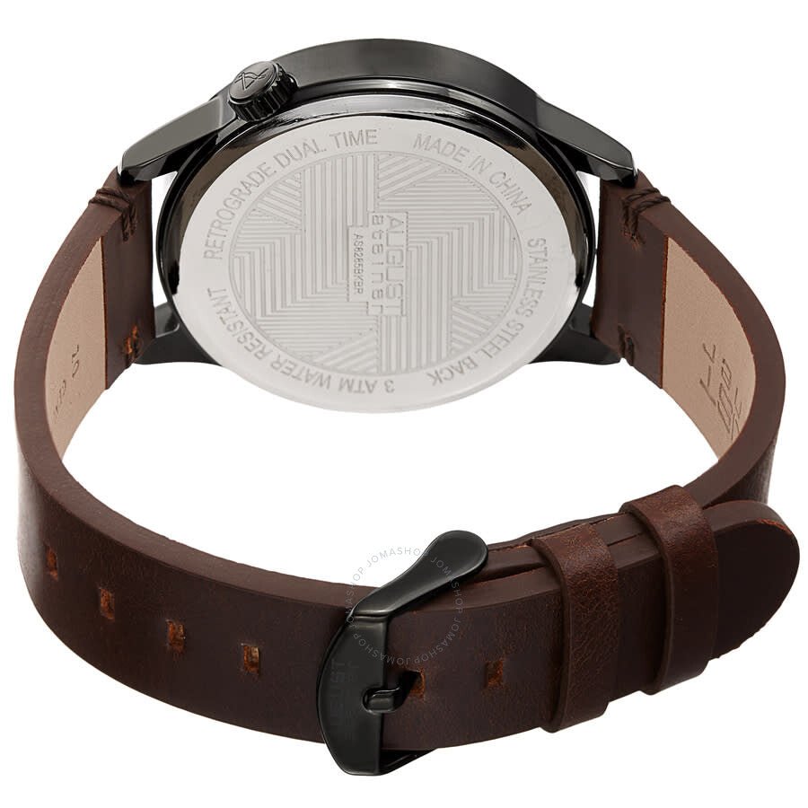 August Steiner Quartz Black Dial Men's Watch AS8285BKBR - Dawson Watches #4