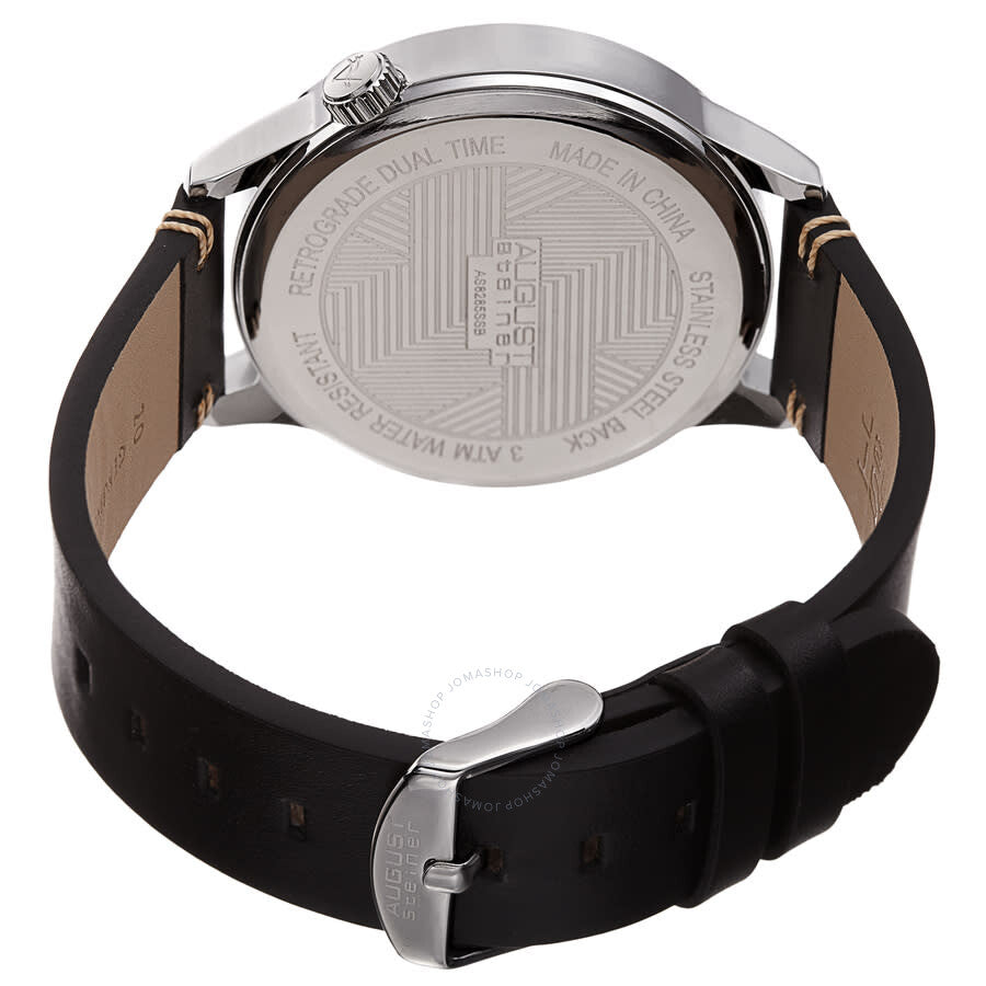 August Steiner Quartz Black Dial Men's Watch AS8285SSB - The Watches Men & Co #4