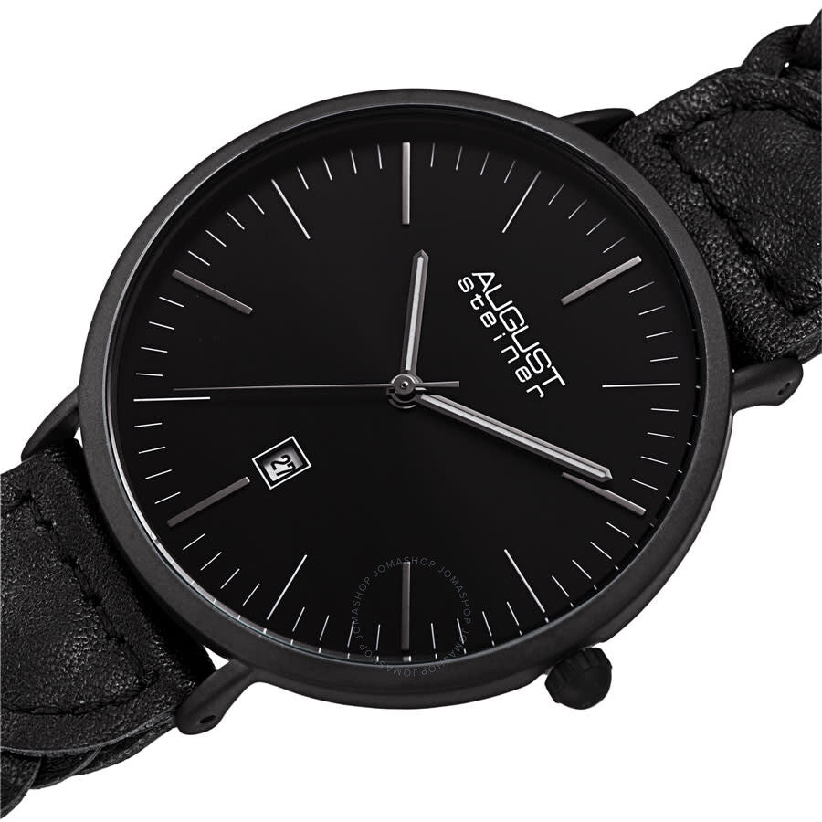 August Steiner Quartz Black Dial Men's Watch AS8293BK - Dawson Watches #2