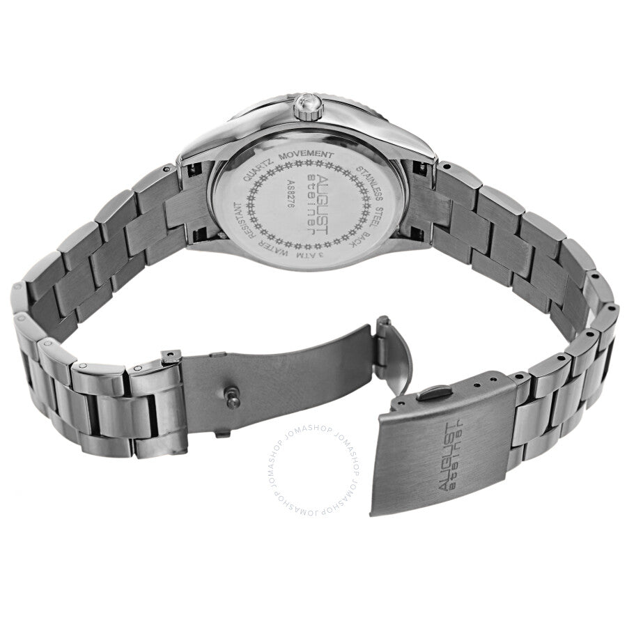 August Steiner Quartz Black & Silver Zebra Pattern Dial Ladies Watch AS8276SS - Dawson Watches #4
