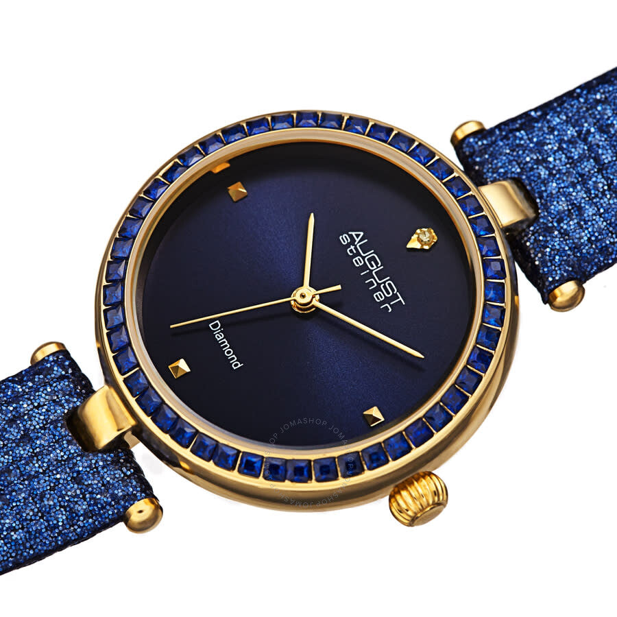 August Steiner Quartz Blue Dial Ladies Watch AS8280BU - Dawson Watches #2