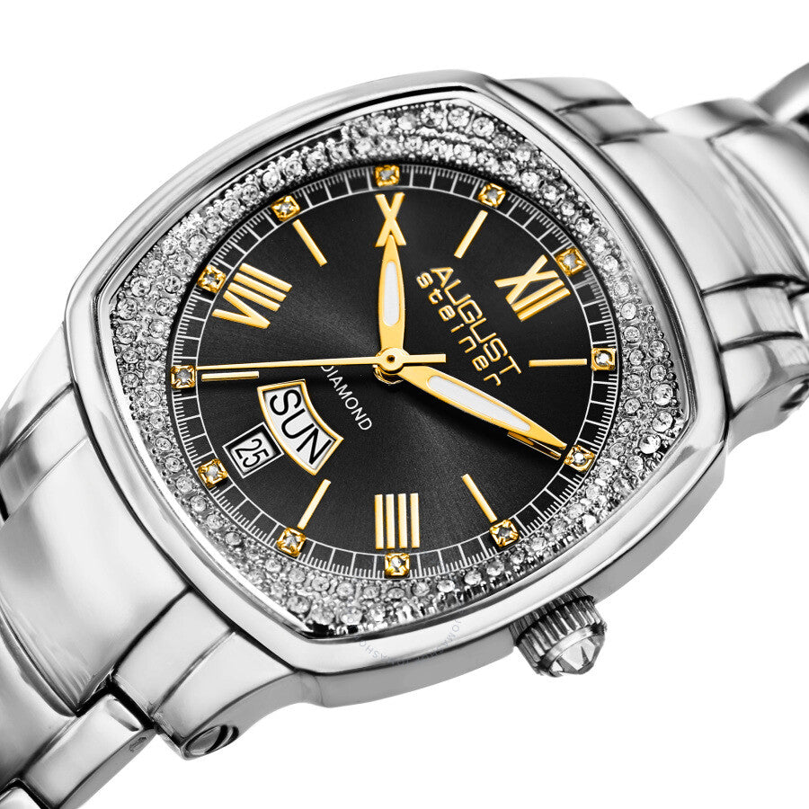 August Steiner Quartz Diamond Blue Dial Ladies Watch AS8193SSB - Dawson Watches #2