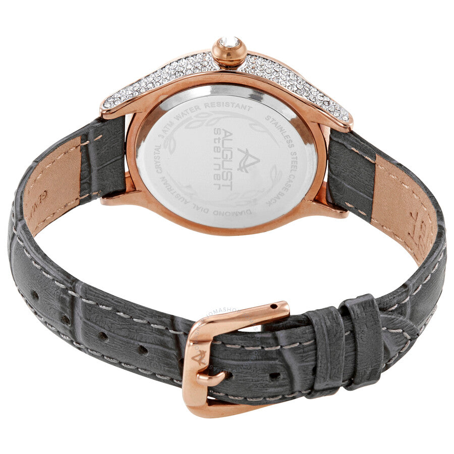 August Steiner Quartz Diamond White MOP Dial Ladies AS8188GY - Dawson Watches #3