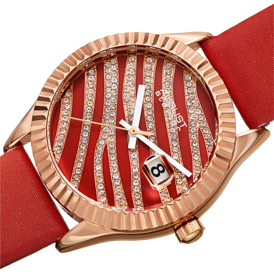 August Steiner Quartz Red Dial Ladies Watch AS8275RD - Dawson Watches #2