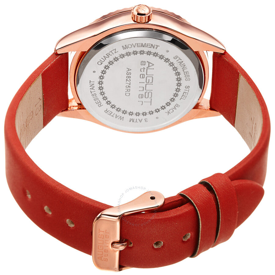 August Steiner Quartz Red Dial Ladies Watch AS8275RD - Dawson Watches #4