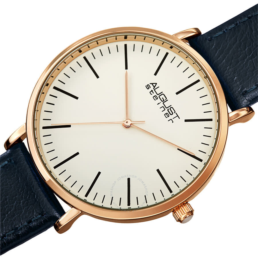 August Steiner Quartz White Dial Men's Watch AS8284RGBU - Dawson Watches #2