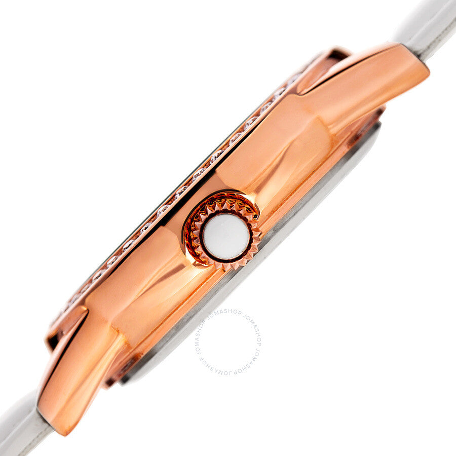 August Steiner Quartz White Dial White Leather Ladies Watch AS8234WT - Dawson Watches #3