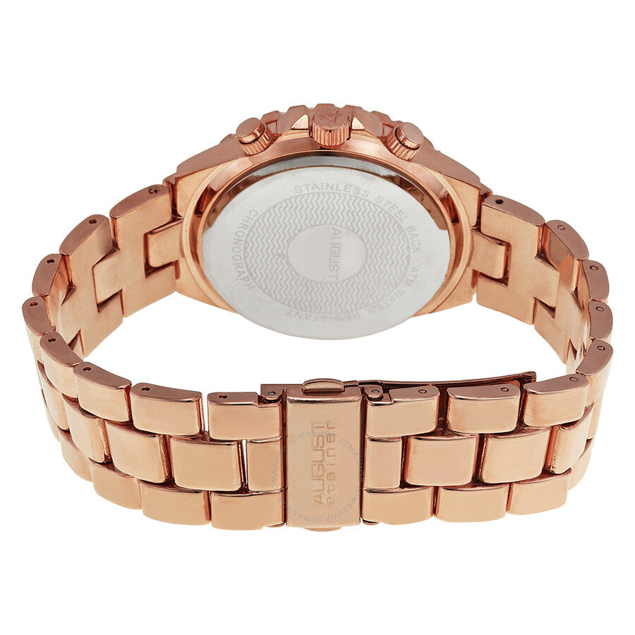 August Steiner Mother of Pearl Dial Rose Gold-tone Ladies Watch AS8031RG - Dawson Watches #3