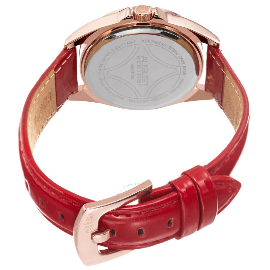 August Steiner Quartz Red Dial Ladies Watch AS8191RD - Dawson Watches #4
