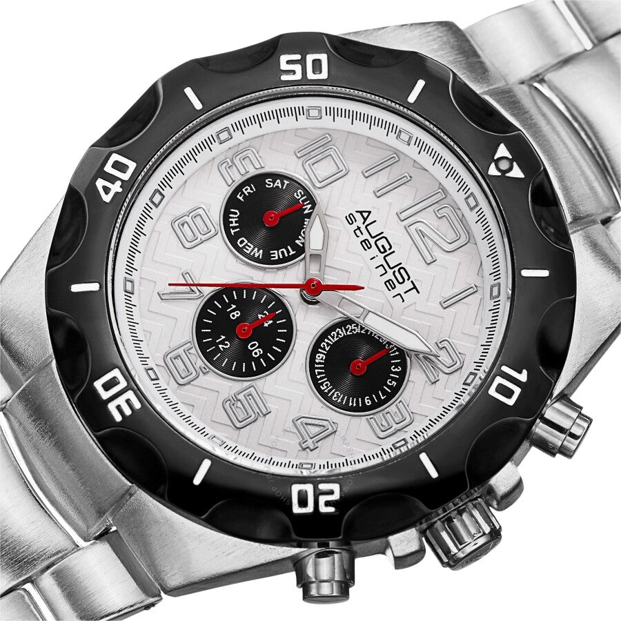 August Steiner Quartz Silver Dial Men's Watch AS8161SS - Dawson Watches #2