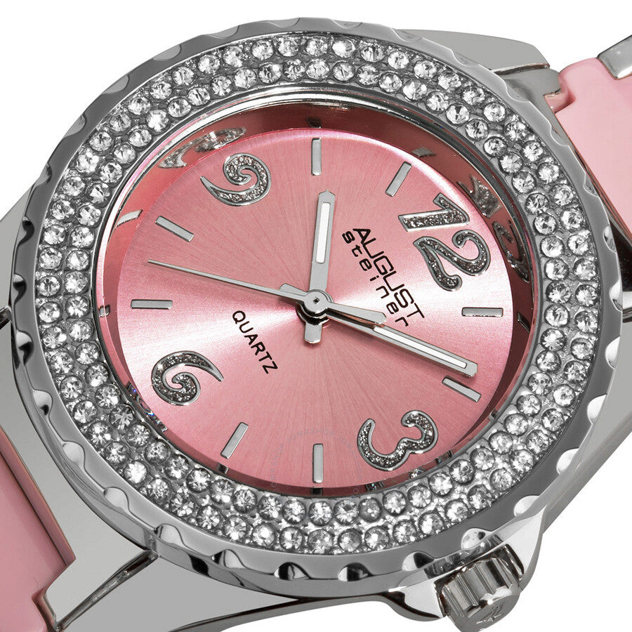 August Steiner Silver-tone Ladies Watch AS8036PK - Dawson Watches #2