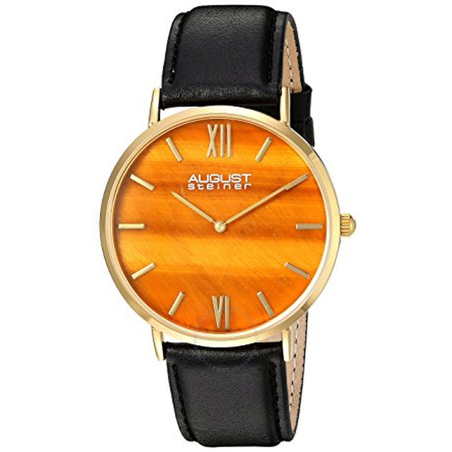 August Steiner Urbane Quartz Yellow Dial Men's Watch AS8211YGYL - Dawson Watches