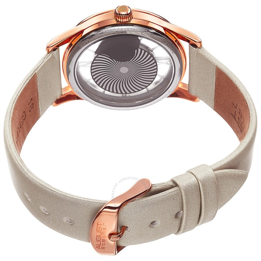 August Steiner Quartz Crystal White Dial Ladies Watch AS8176WTR - Dawson Watches #4