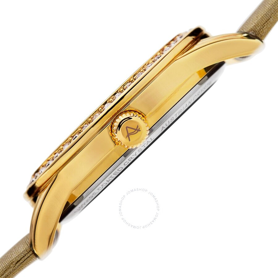 August Steiner Quartz Crystal White Dial Ladies Watch AS8176YG - Dawson Watches #3