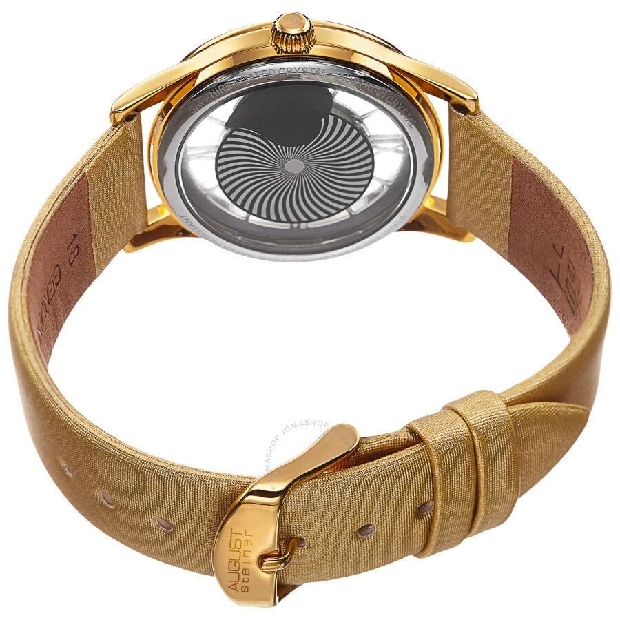 August Steiner Quartz Crystal White Dial Ladies Watch AS8176YG - Dawson Watches #4