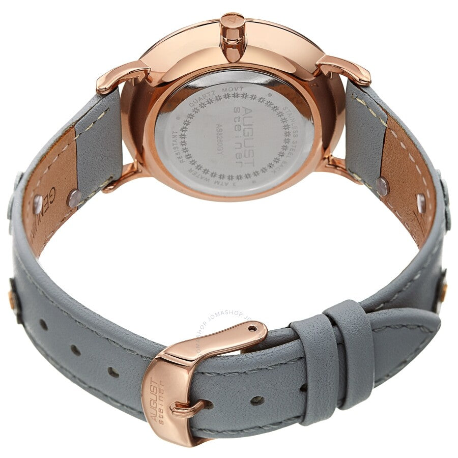 August Steiner Quartz White Dial Ladies Watch AS8260GY - Dawson Watches #4