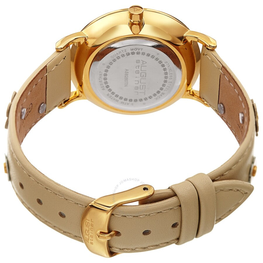 August Steiner Quartz White Dial Ladies Watch AS8260TN - Dawson Watches #4