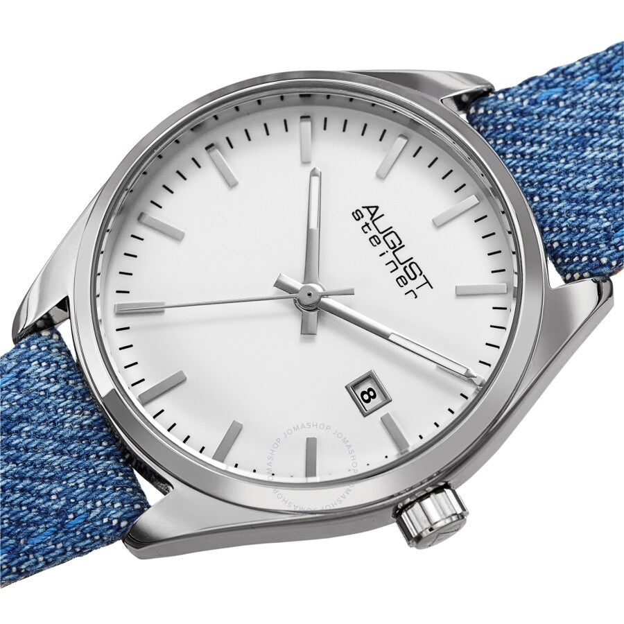 August Steiner Quartz White Dial Ladies Watch AS8266SS - Dawson Watches #2