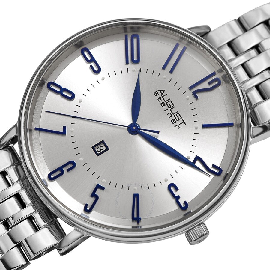 August Steiner Quartz White Dial Men's Watch AS8257SS - Dawson Watches #2