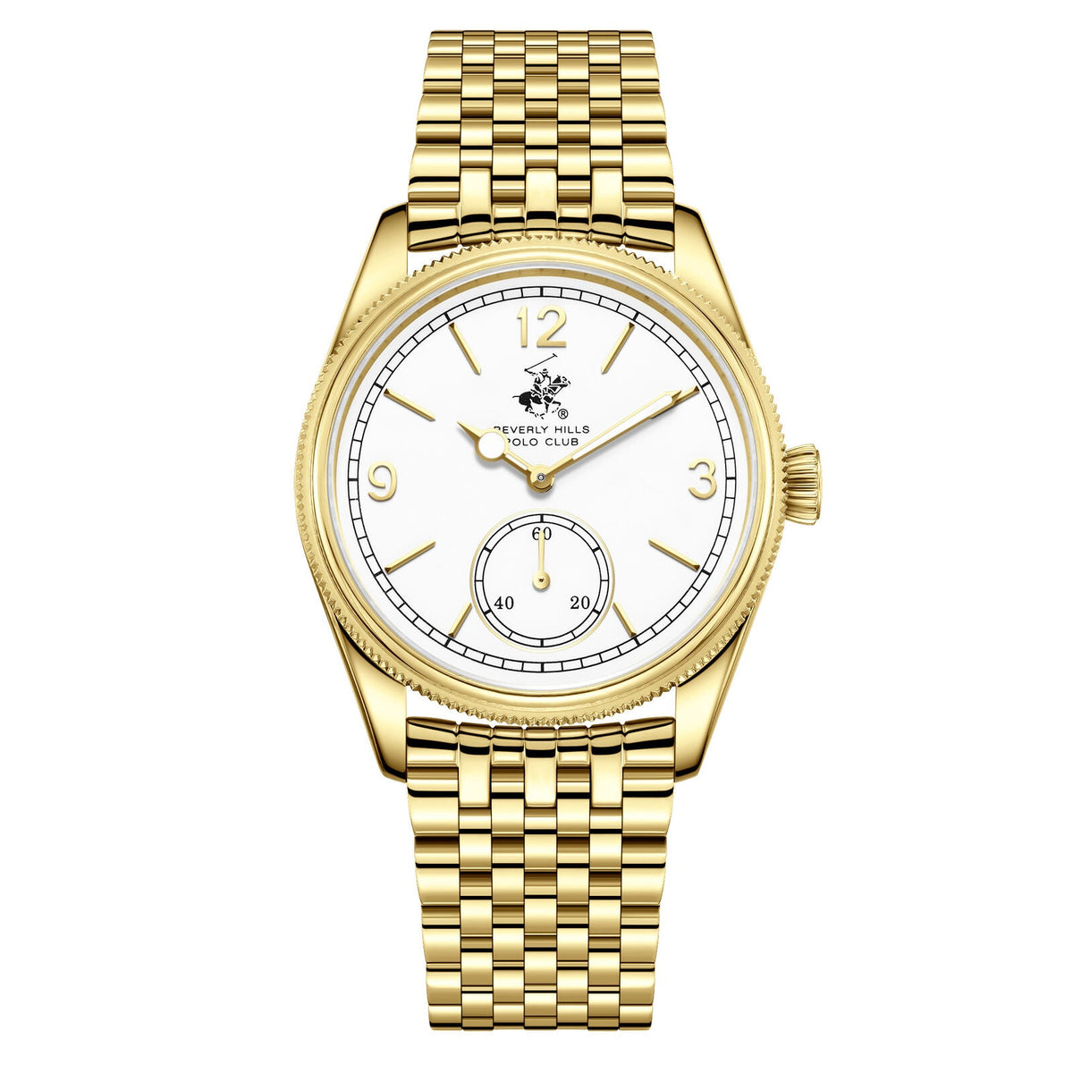 Beverly Hills Polo Club White Dial All Gold Watch BP3890X.130