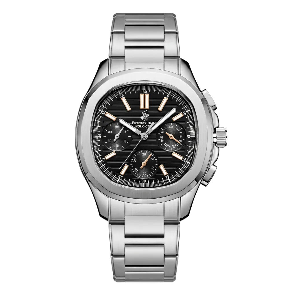 Beverly Hills Polo Club Silver Men’s Watch - BP3212X.392 - Men’s Watches