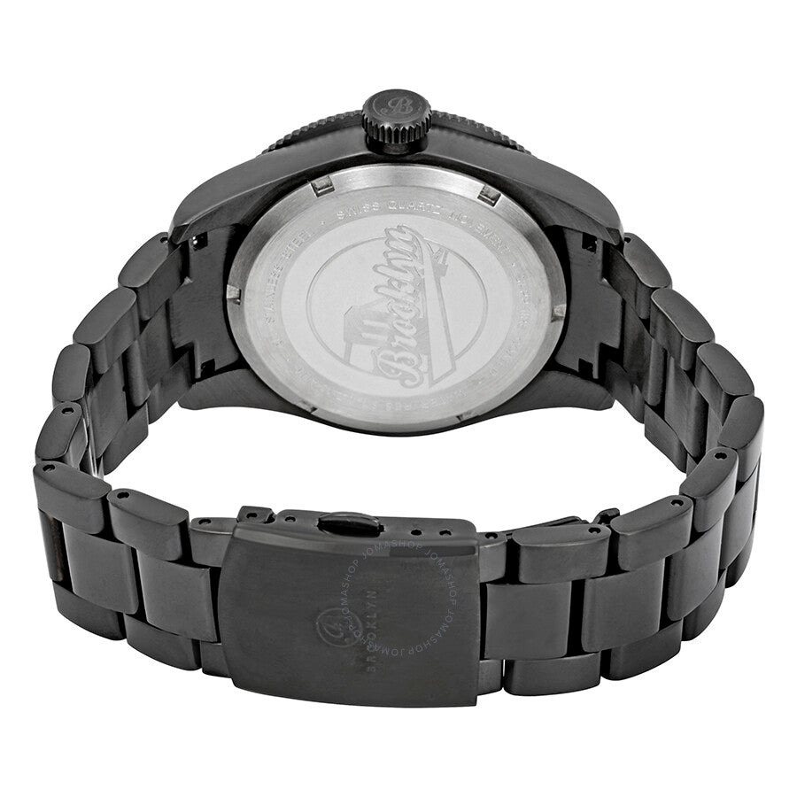Brooklyn Watch Co. Black Eyed Pea Green Dial Men's Watch 306-D-88-BB-BLK - The Watches Men & Co #3