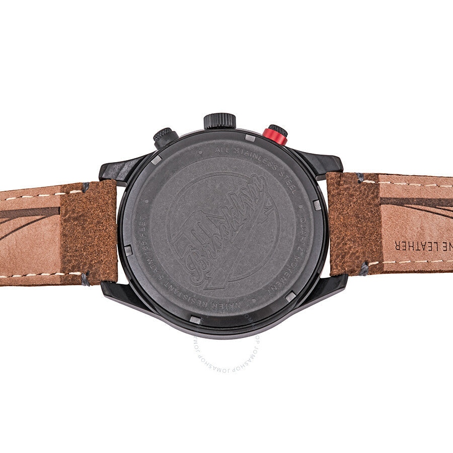 Brooklyn Watch Co. Stuyvesant Quartz Black Dial Men's Watch BW-8128-BQ-01-LBRW#BW-8128-BQ-01-LBRW - The Watches Men & Co #6