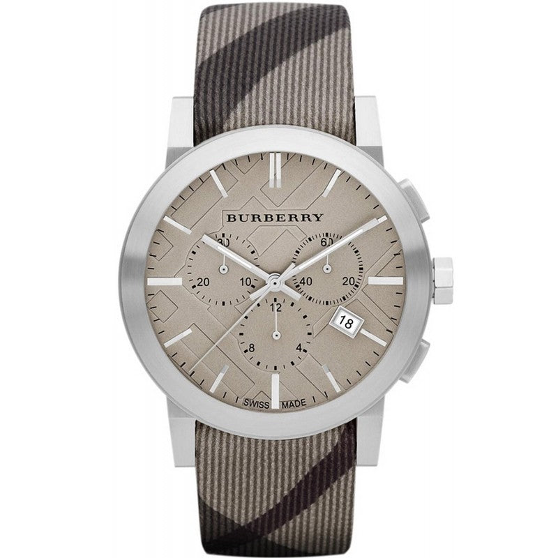Burberry Men’s Swiss Made Leather Strap Light Brown Dial Men's Watch BU9358 - Kiwi Watches