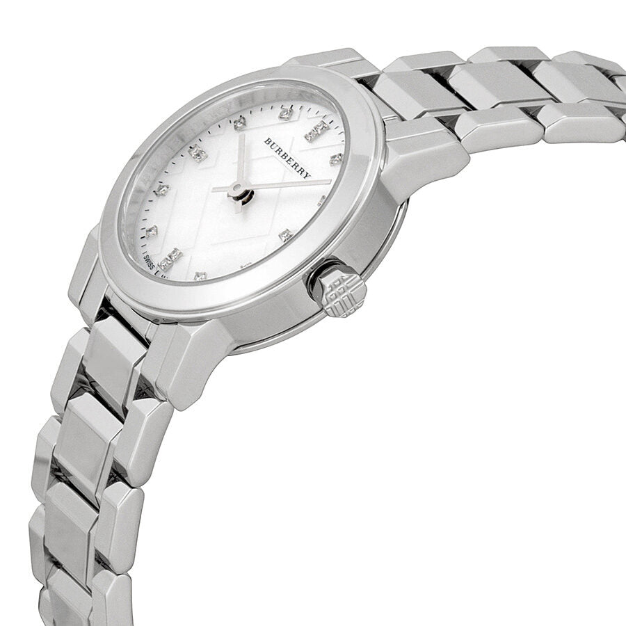 Burberry Mother of Pear diamond set Stainless Steel Ladies Watch BU9224 - BigDaddy Watches #2