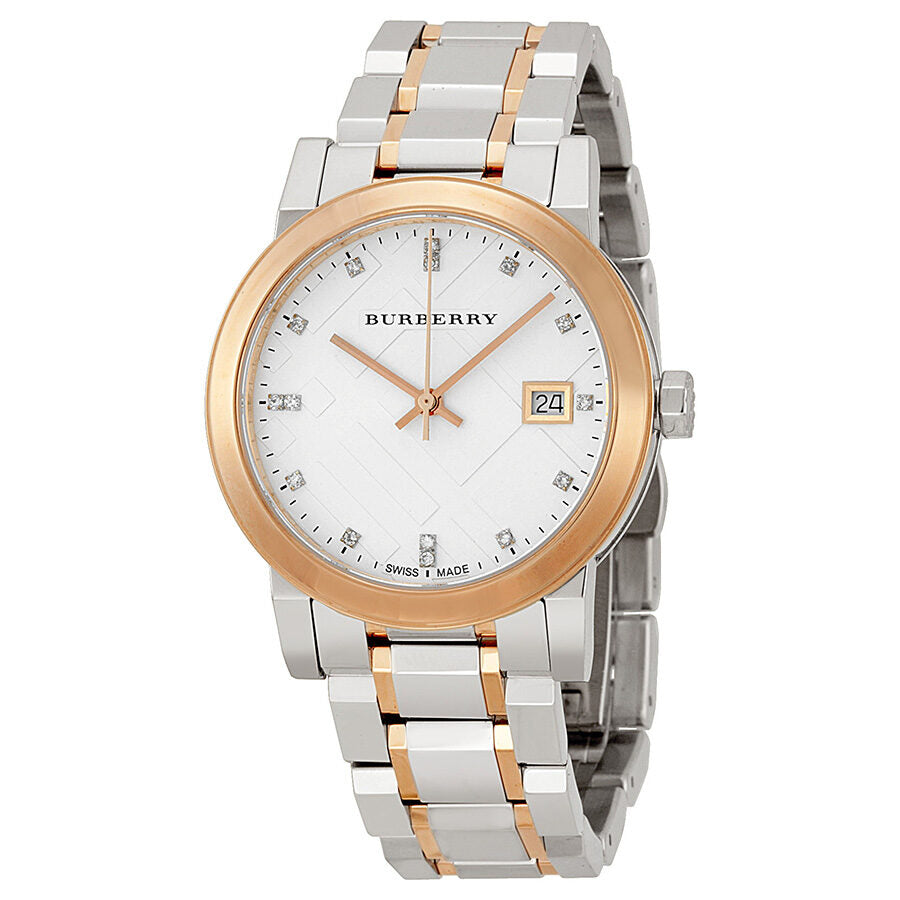 Burberry Silver Dial Two-tone Ladies Watch BU9127 - BigDaddy Watches