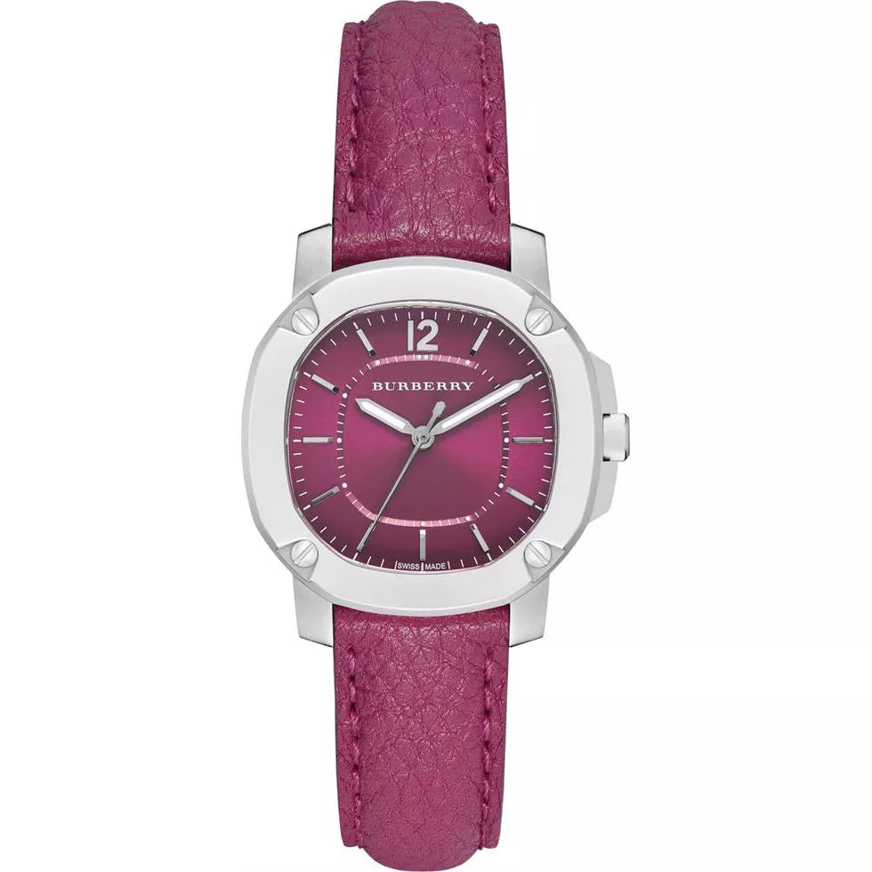 Burberry The Britain Pink Dial Pink Leather Strap Watch for Women - BBY1715 BBY1715 - Image 1