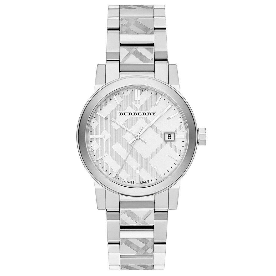 Burberry Men’s Swiss Made Stainless Steel Silver Dial Men's Watch BU9037 - The Watches Men & CO