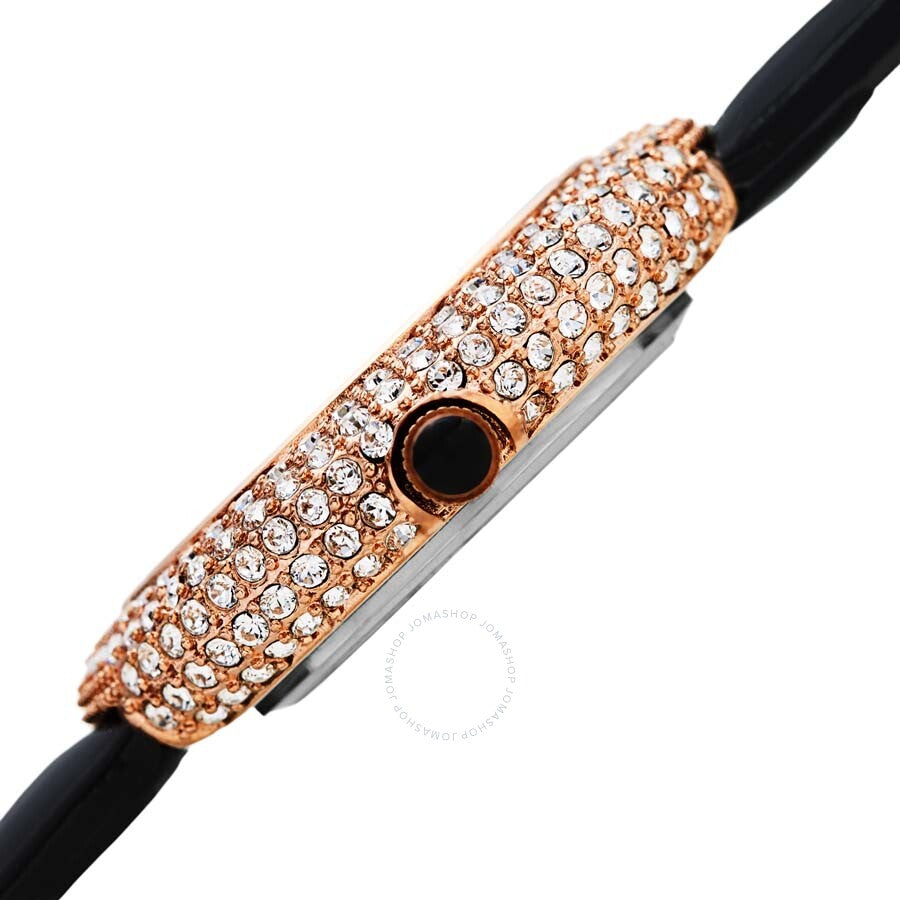 Burgi Swirl Crystal Black Dial Ladies Watch BUR209BKR - Dawson Watches #3