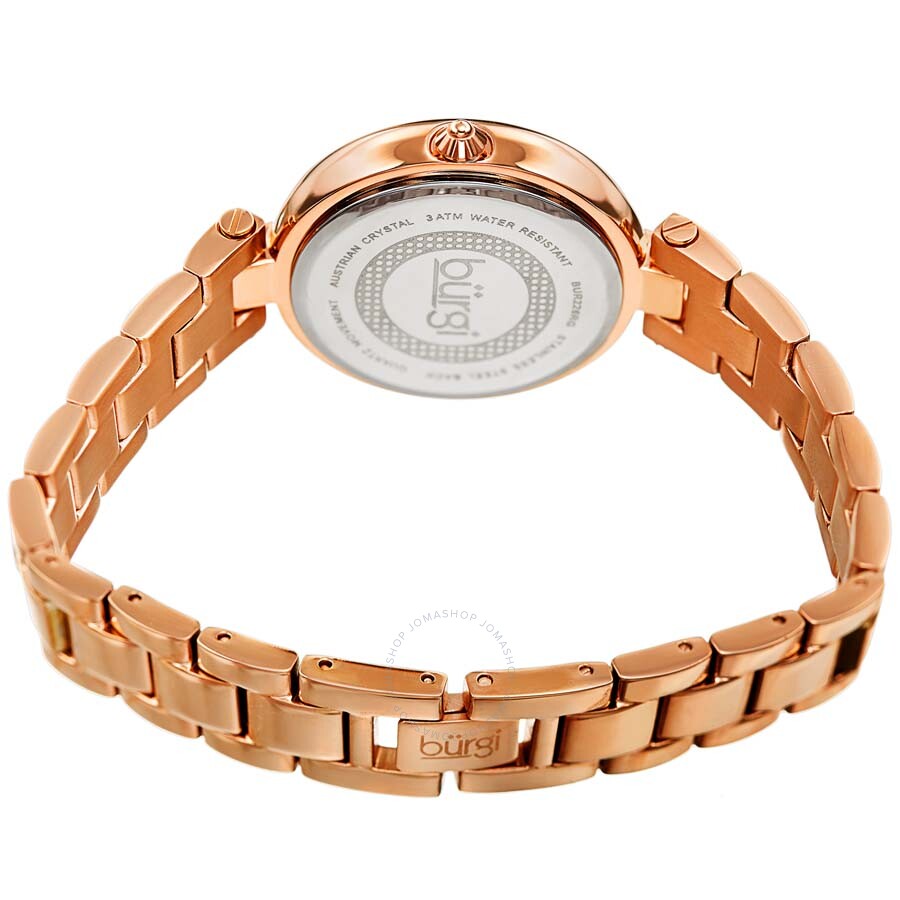 Burgi Rose Glitter Ombre Swarovski Crystal Dial Ladies Watch BUR226RG - Dawson Watches #4