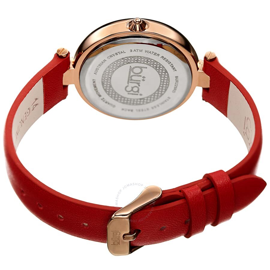 Burgi Glitter Ombre Swarovski Crystal Dial Ladies Watch - Dawson Watches #4