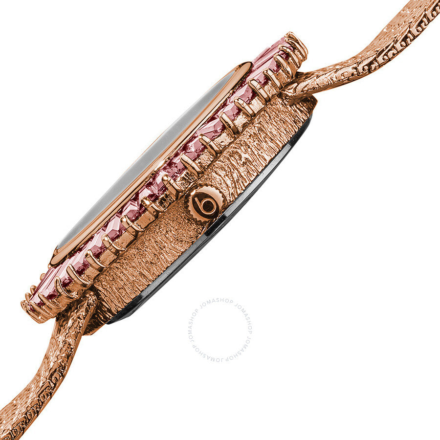 Burgi Faceted Crystal Bezel Mother of Pearl Dial Ladies Watch BUR076PK - Dawson Watches #4