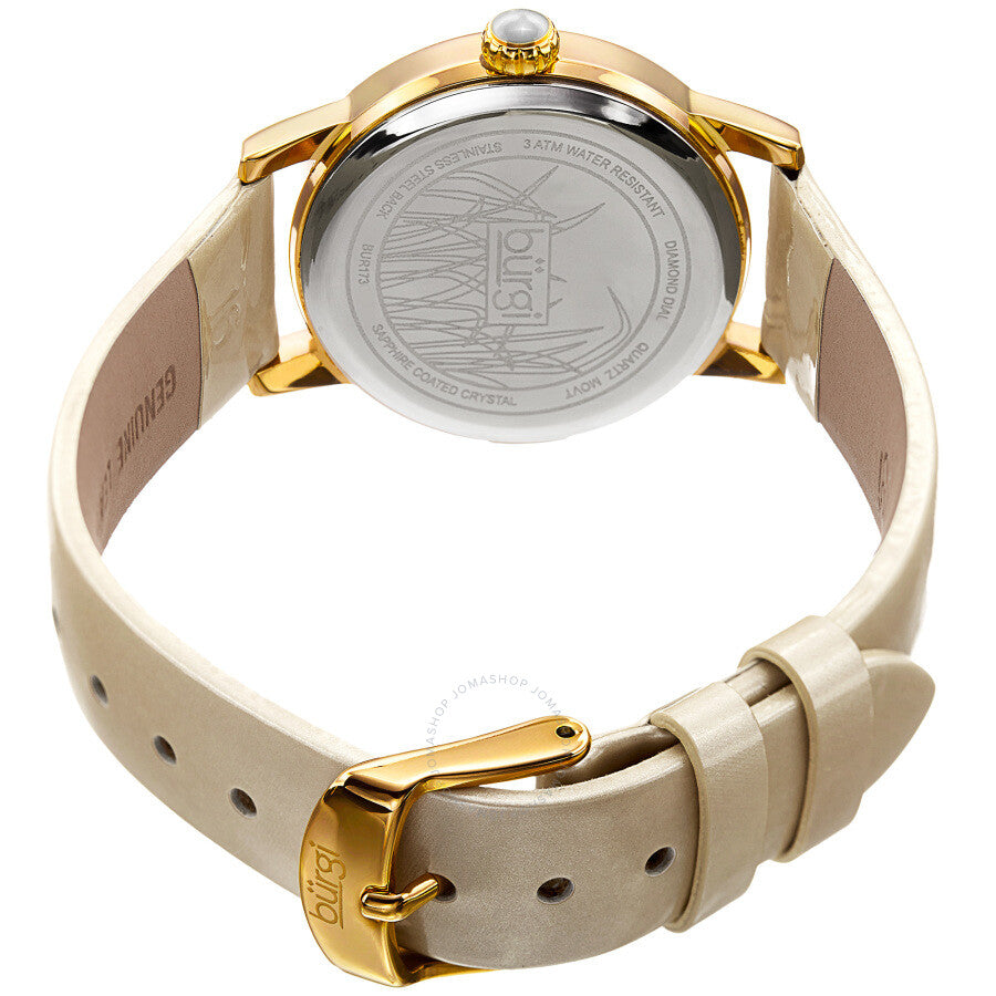 Burgi Pattern Quartz Diamond White Dial Ladies Watch BUR173WT - Dawson Watches #4