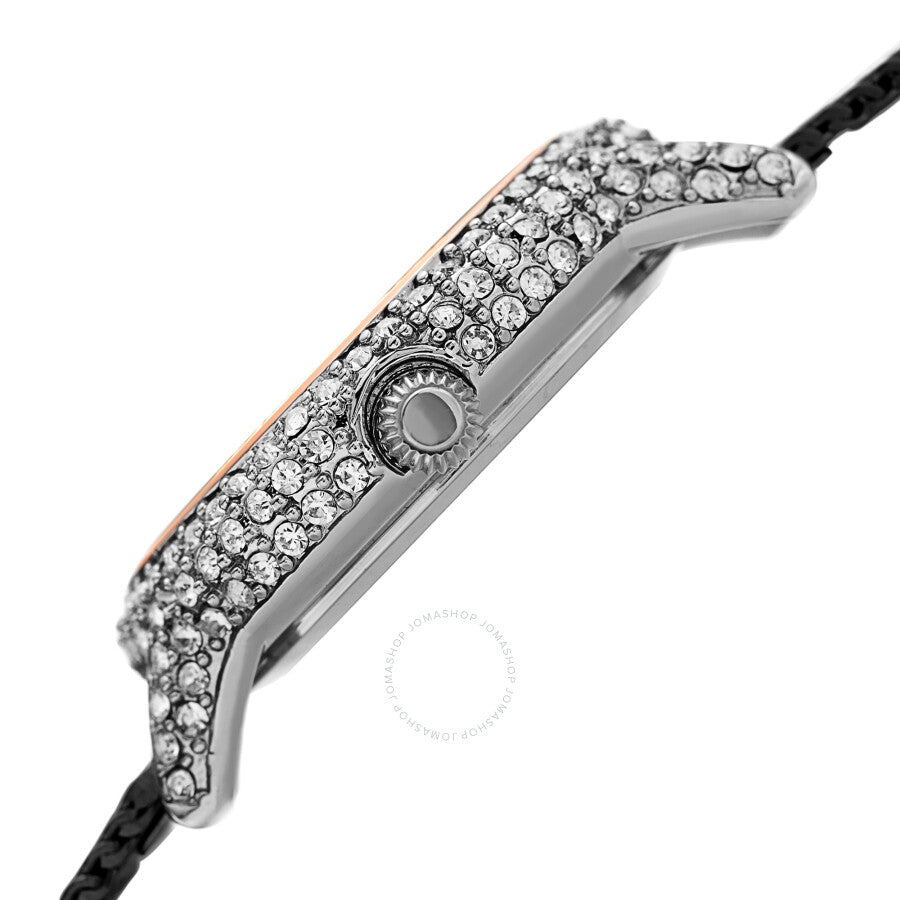 Burgi Quartz Diamond Black Dial Ladies Watch BUR250BKR - The Watches Men & Co #3