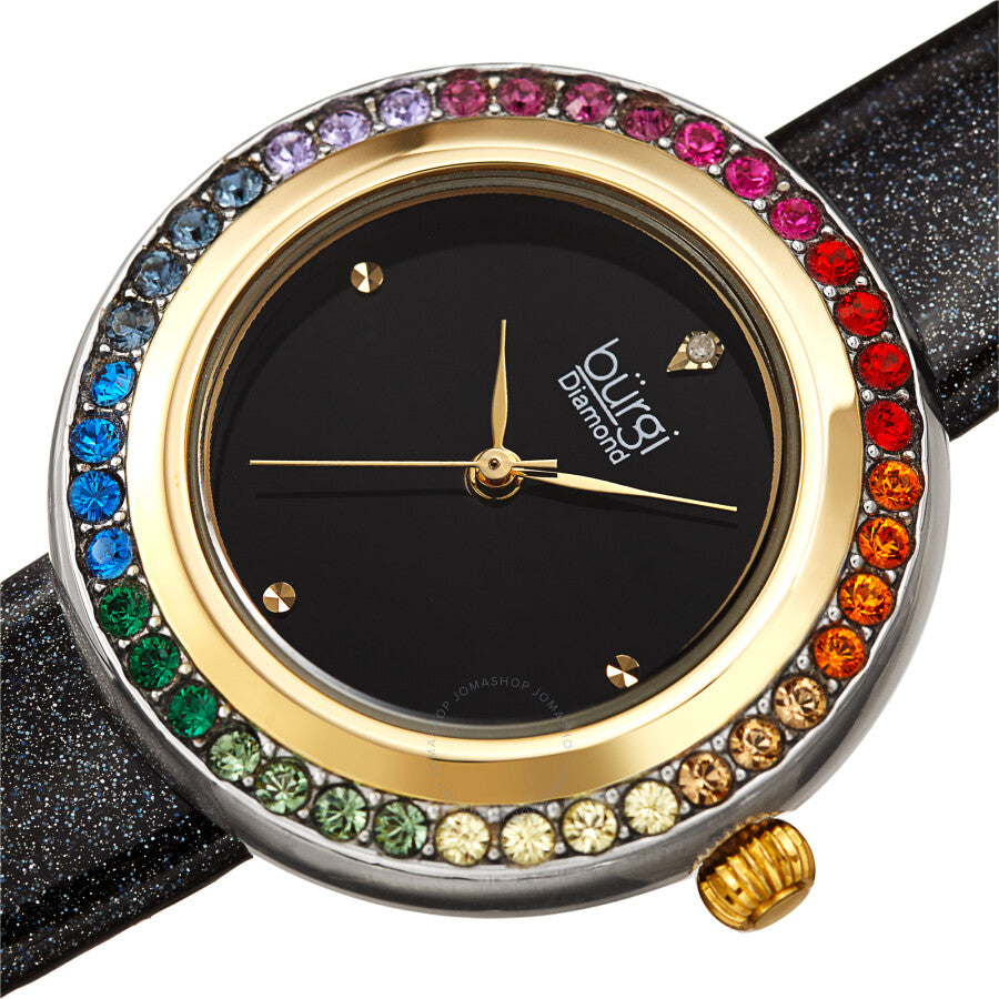 Burgi Quartz Diamond Black Dial Ladies Watch BUR265BK - Dawson Watches #2