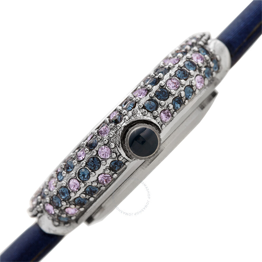 Burgi Quartz Diamond Crystal Blue Dial Ladies Watch BUR240BU - Dawson Watches #3