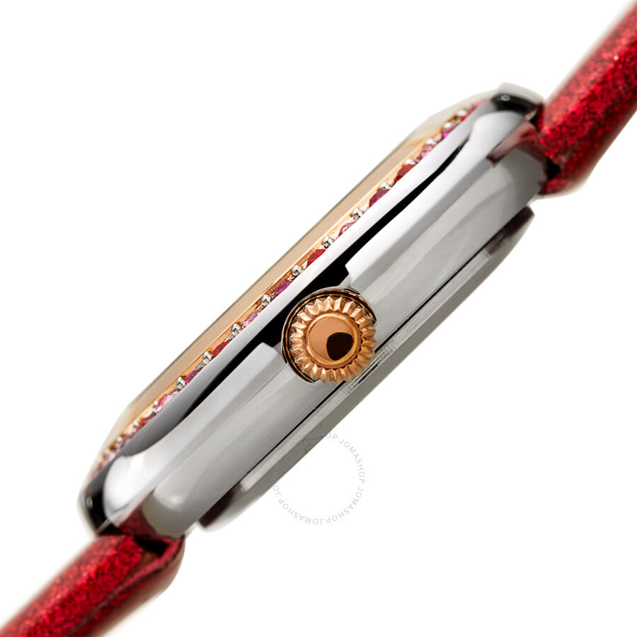 Burgi Quartz Diamond Red Dial Ladies Watch BUR265RD - Dawson Watches #3