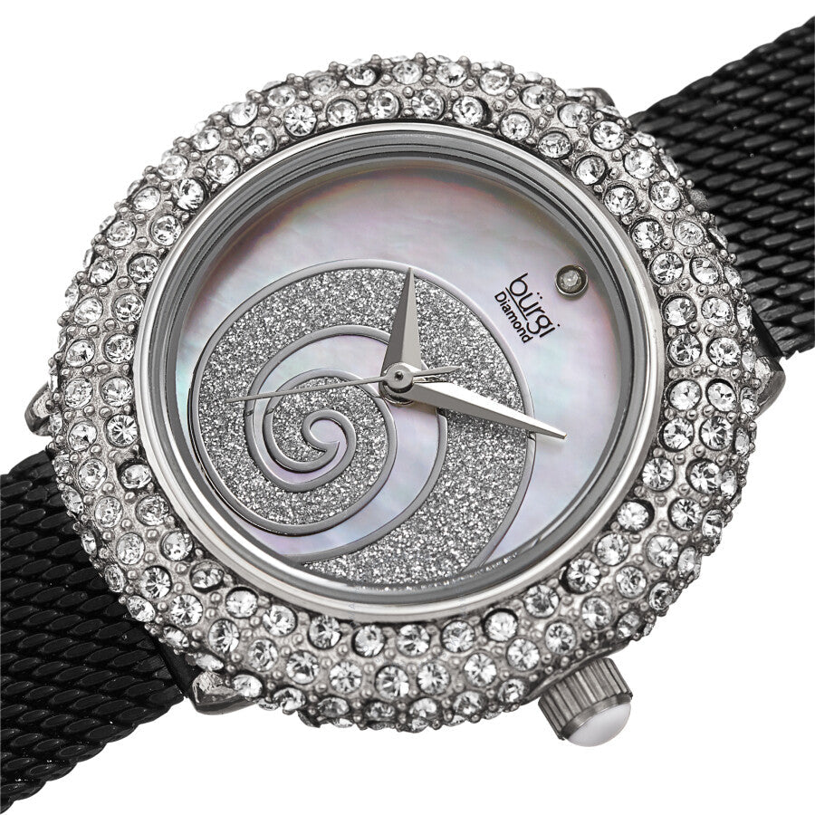 Burgi Quartz Diamond White Dial Ladies Watch BUR259SSBK - Dawson Watches #2
