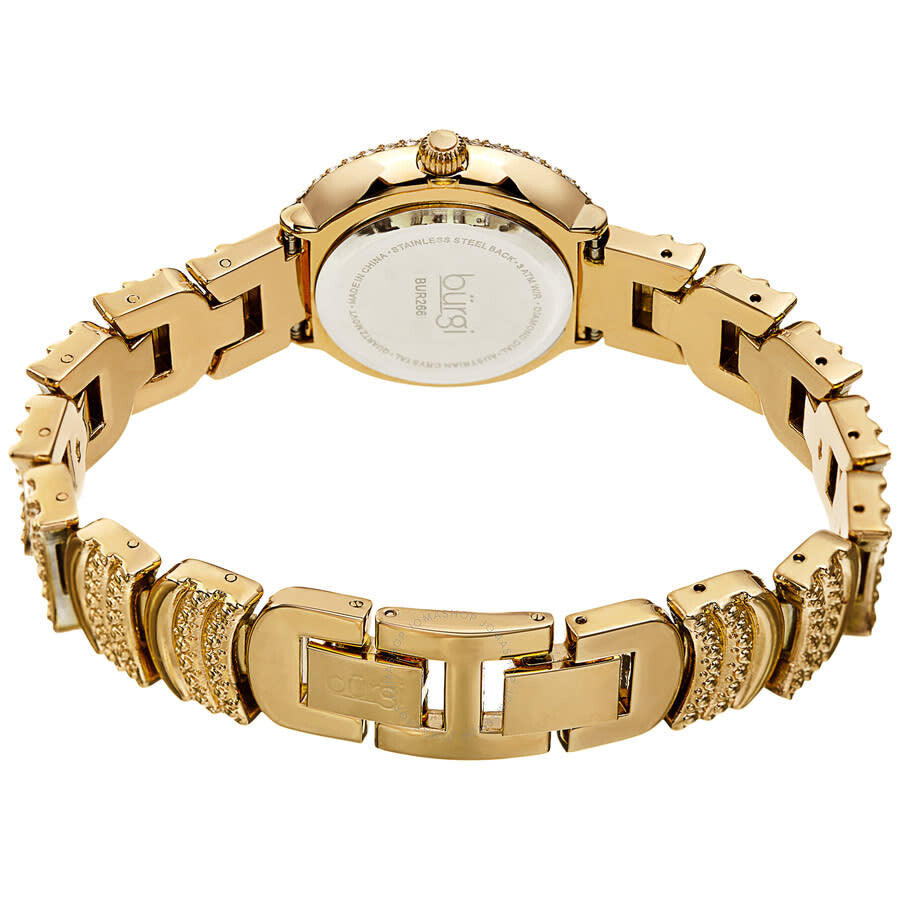 Burgi Quartz Diamond White Dial Ladies Watch BUR266YG - Dawson Watches #4