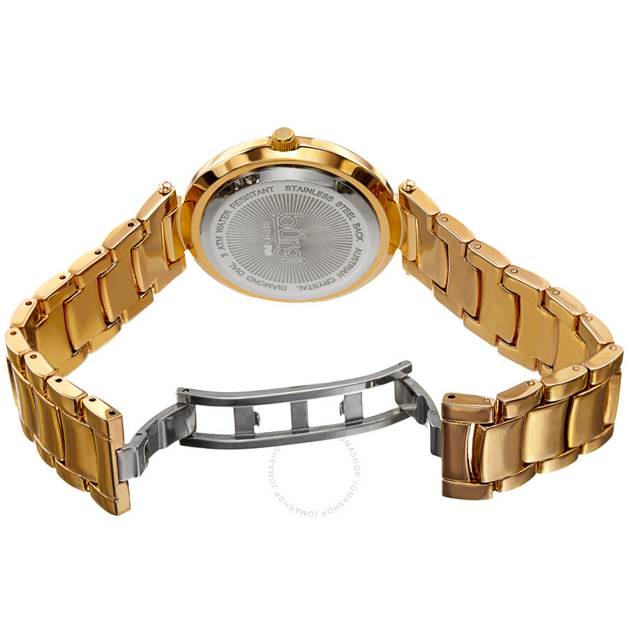 Burgi Quartz Diamond White Mother of Pearl Dial Ladies Watch BUR181YG - Dawson Watches #4