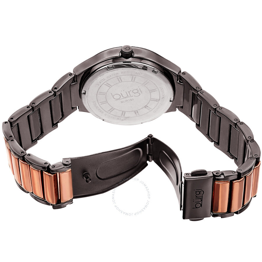 Burgi Quartz Grey Dial Two-tone Ladies Watch BUR185RG - Dawson Watches #4
