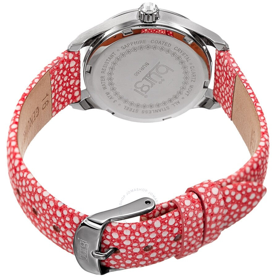 Burgi Quartz Mother of Pearl Dial Ladies Watch BUR160PK - Dawson Watches #4