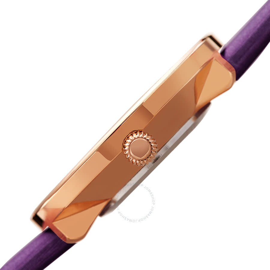 Burgi Quartz Purple Dial Purple Satin Ladies Watch BUR270PU - Dawson Watches #3