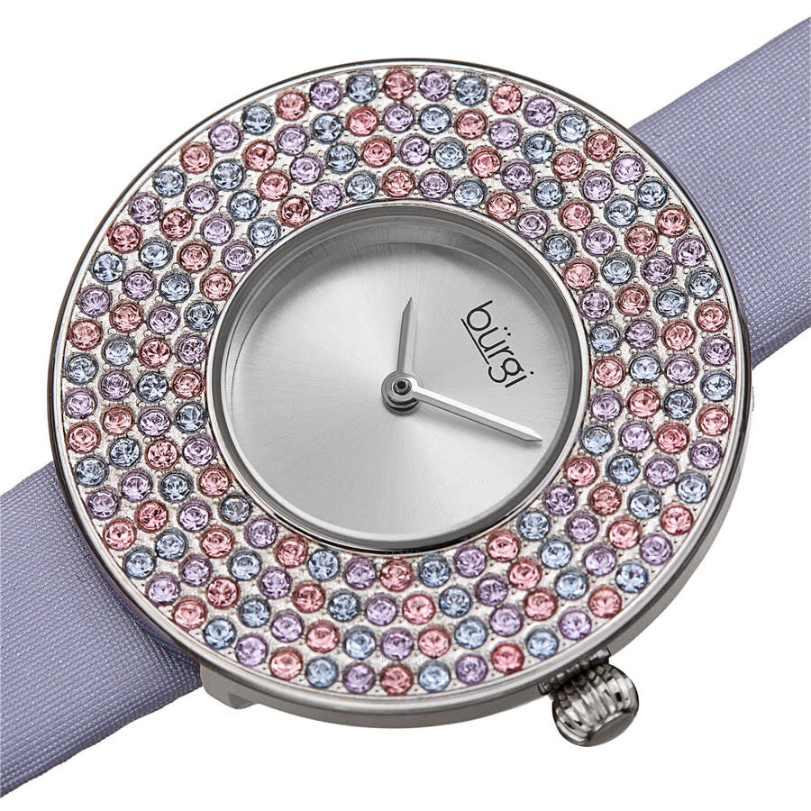 Burgi Quartz Silver Dial Ladies Watch BUR270SSP - The Watches Men & Co #2