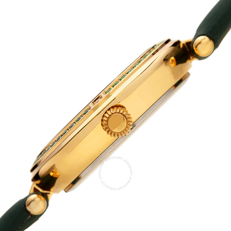 Burgi Quartz White Dial Green Leather Ladies Watch BUR251GN - Dawson Watches #3