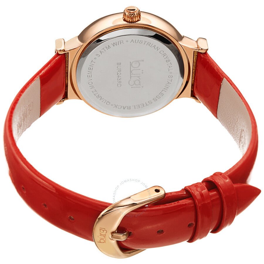 Burgi Quartz White Dial Ladies Watch BUR243RD - Dawson Watches #4